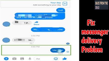 Fix messenger message sent but not delivered | messenger message not delivered problem