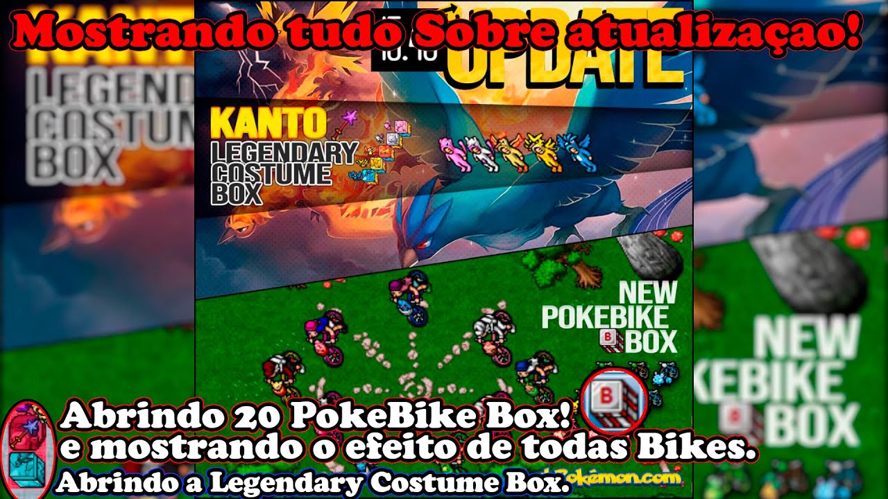 Mostrando Tudo sobre a Atualização! Abrindo e mostrando Todas Bike Box Temáticas - otPokemon