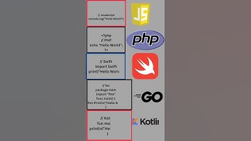 Check out how "Hello World" syntax in 9 different languages 🖥 #subscribe #HelloWorld #CodingLife