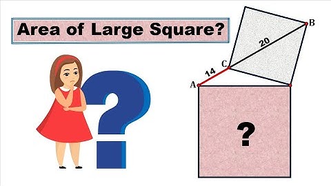 Area of Large Square || A Tricky Geometric Riddle