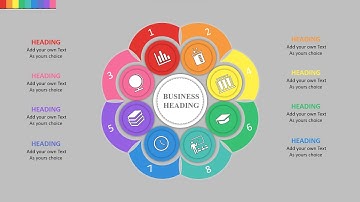 PowerPoint animation 8 steps infographic slide design  | animation | PowerPoint animation