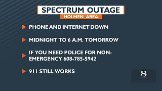 Spectrum outage in Holmen