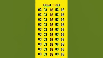 🔍 TEST Your Observation Skills With This FAST Number Game #short