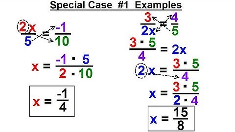 Algebra - Ch. 1: Linear Equation (16 of 21) Special case #1: Examples