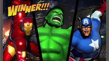 ULTIMATE MARVEL VS. CAPCOM 3 Captain America,Ironman,Hulk Gameplay With Captain America