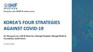 Korea’s four strategies against COVID-19