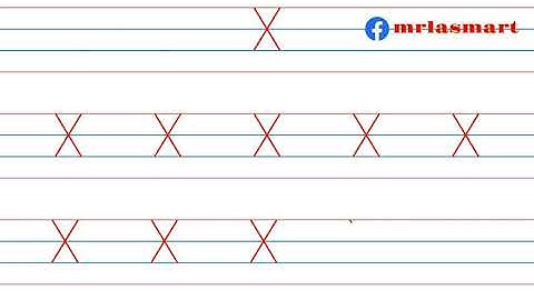 How to Write Capital X | Precise Formation | Merryland Academy Digital Classroom |