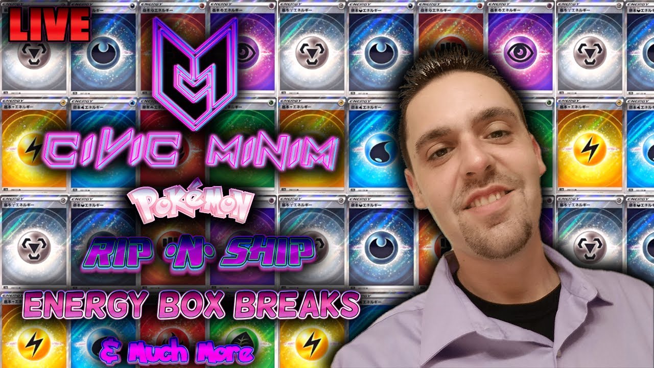 CiViC's LIVE Pokémon Saturday Sale. LIVE Box Breaks, Rip N Ship, Slabs, Japanese & English, N More!