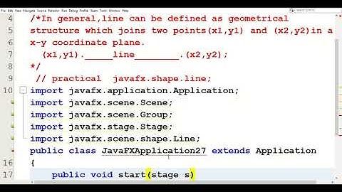 JavaFx line program | JavaFx  Tutorial for beginner | 2D Shape line Example |Netbeans IDE