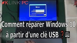 Comment réparer Windows 10 à partir d'une clé USB