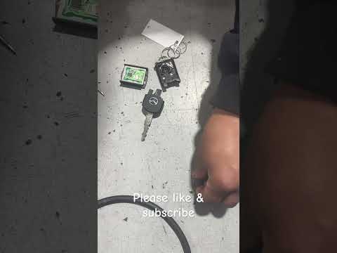 How to change mazda key battery / key fob battery change #mazda