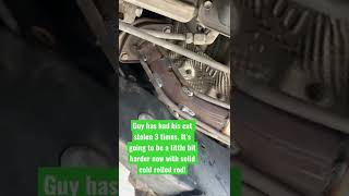 Guy was tired of people stealing his catalytic converter.