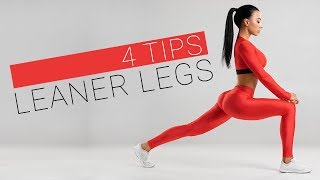 4 Tips for Getting LEANER LEGS (Best Training Strategy)