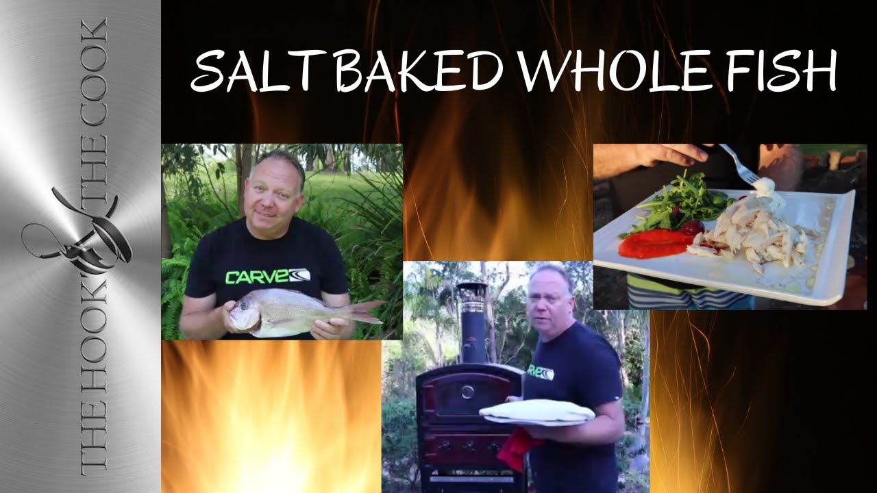 SALT BAKED WHOLE FISH GIVE THIS A TRY AT HOME  How to cook whole fish baked  in a salt crust. 