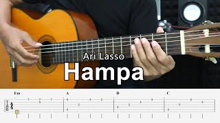 Hampa - Ari Lasso - Fingerstyle Guitar Tutorial + TAB \u0026 Lyrics