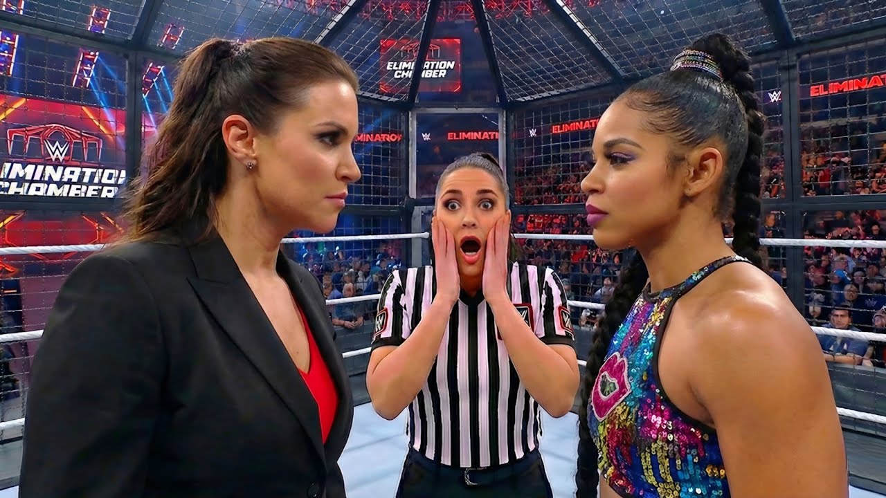 Бьянка Белэр против Стефани МакМэхон - ПОЛНЫЙ МАТЧ: Elimination Chamber • WWE 2K25