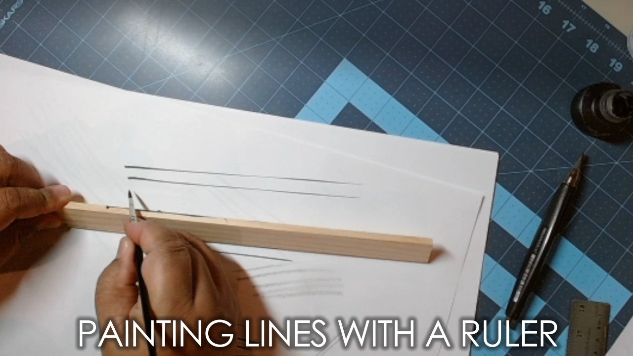 Painting Straight Lines With a Ruler