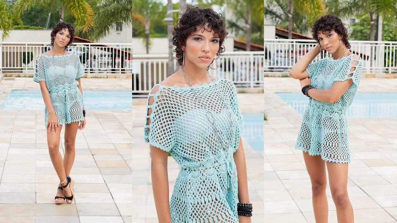 SAÍDA DE PRAIA CURTA EM CROCHÊ - HENRIQUE SILVA TV