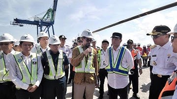 Menhub Budi Karya Sumardi Tinjau Pembangunan Makassar New Port