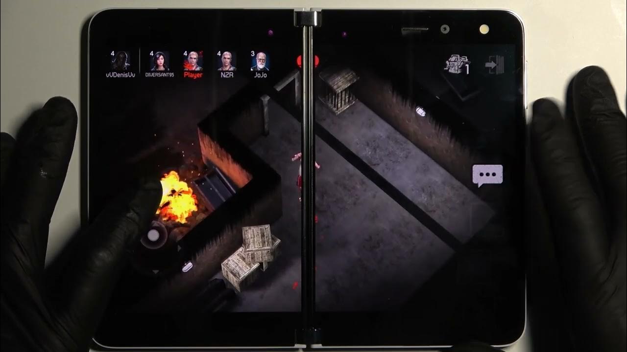 Horrorfield Gameplay on Microsoft Surface Duo Game Performance Test