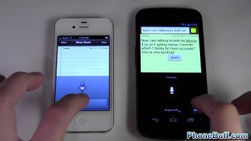 iPhone 4S vs Galaxy Nexus Voice Typing Comparison