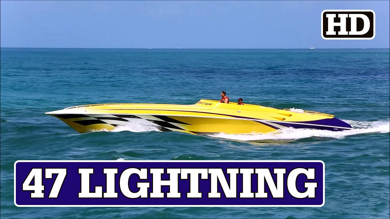 fountain 47 lightning not fast just cool youtube