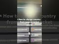 How to change country from support rocket league