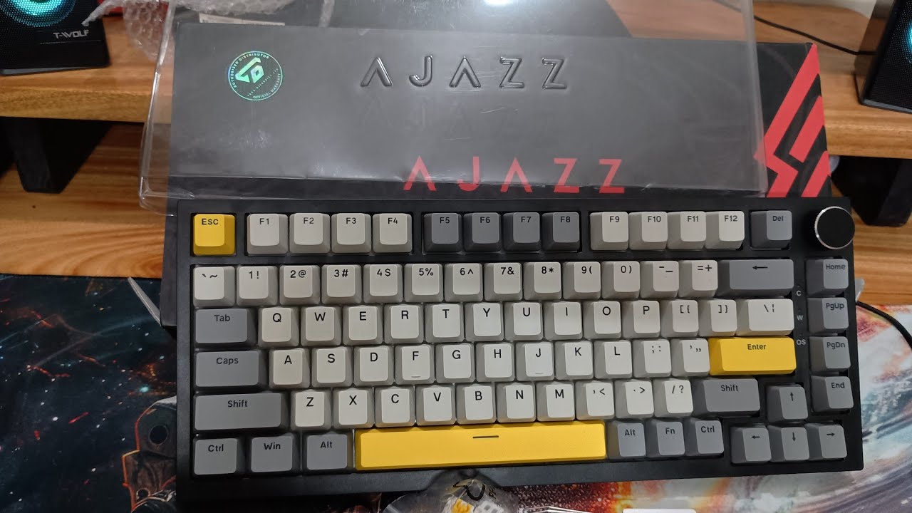 Ajazz Ak820 75% RGB Gasket-Mounted Wired Mechanical Keyboard
