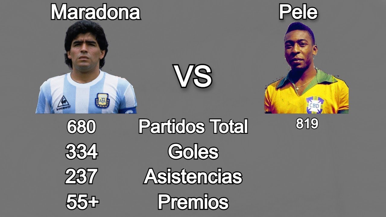 Diego Maradona Vs Pele Comparación ¿Quién fue mejor? YouTube