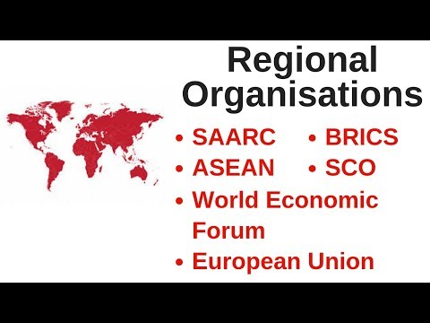 Regional Organisations - SAARC, ASEAN, BRICS, SCO, World Economic Forum, European Union- UPSC | RBI