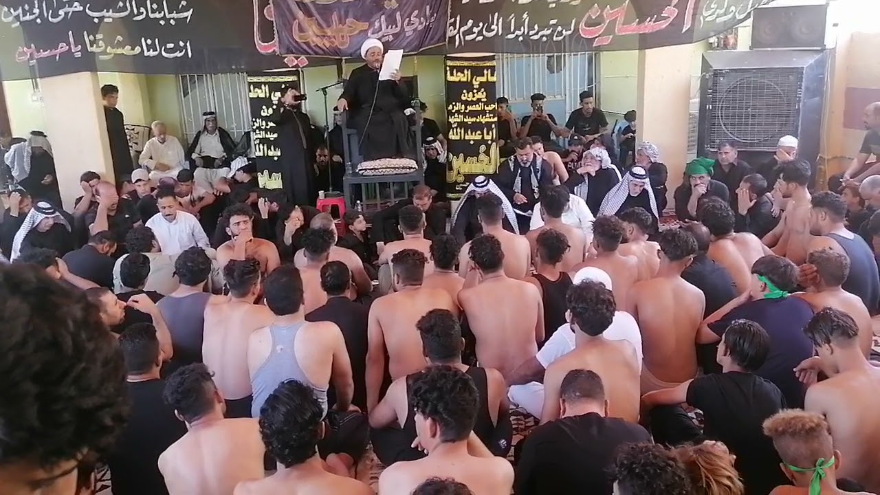 موكب اهالي العلاك مقتل لامام الحسين   خيرة الله منه الخلق ابي