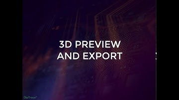 3D Preview and Export of PCB