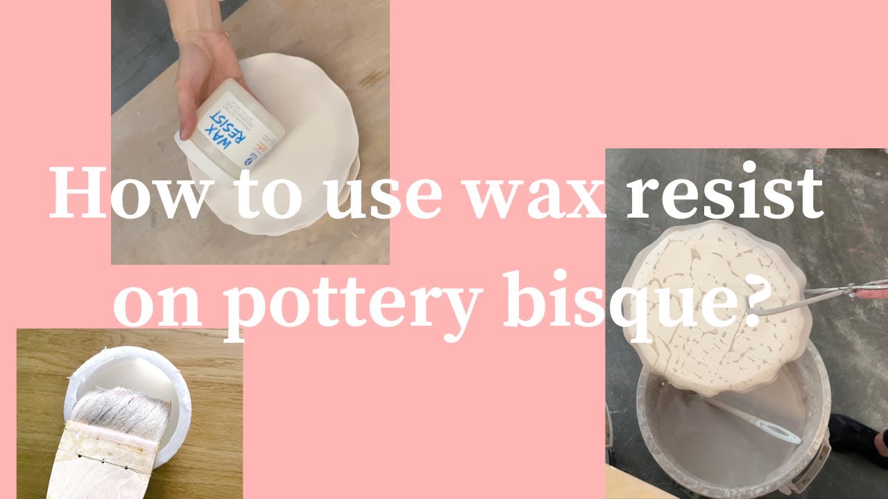How to use wax resist on pottery? YouTube