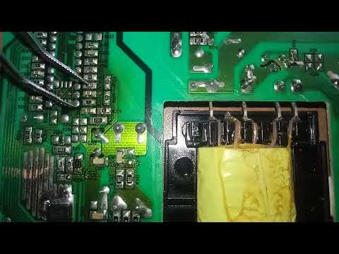 Ремонт телевизора MYSTERY MTV-4031LTA2. Нет подсветки. Уменьшение тока подсветки.