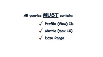 Google Analytics - How to create the PAGEVIEWS and VISITS query