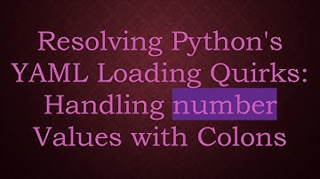 Resolving Python