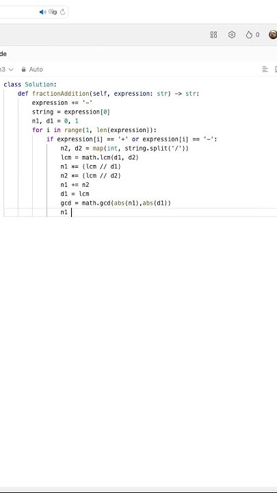 Leetcode 592: Fraction Addition and Subtraction - YouTube