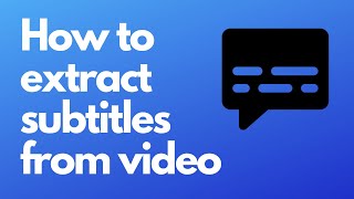 How to extract subtitles from video screenshot 5