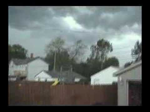 This is a video of the severe thunderstorms to affect Wyandotte, Michigan on June 8, 2008. We had a severe thunderstorm warning in effect the entire length of this video. It's been a while since we've had storms of this magnitude in Wyandotte. They weren't all that bad, but I thought they were going to be worse. The wind gusted to 53 MPH, as my weather station measured. A large tree was uprooted in Wyandotte, as well as power outages. You can see this in the 3rd video.