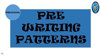 Pre writing patterns
