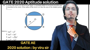 GATE AE 2020 solution | by Viru sir | concept library