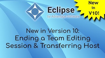 New in Eclipse 10: Ending a Team Editing Session & Transferring Host