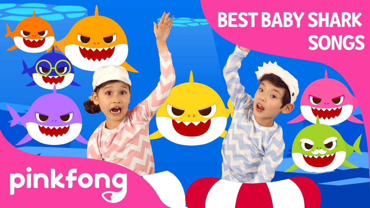 ⁣Baby Shark Dance and more | +Compilation | Baby Shark Swims to the TOP | Pinkfong Songs for Children