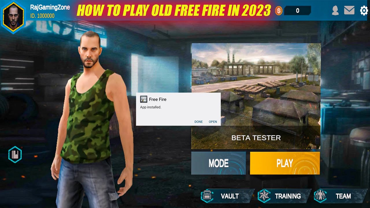 How To Play Old Free Fire (2017 in 2023) 