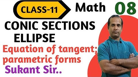 Conic sections part-8#11thmaths #11class #class-xi#ellipse#conicsections