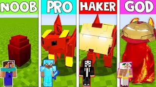 Minecraft NOOB vs PRO vs HACKER vs GOD: IRON MAN LIGHT FURY in Minecraft! HOW TO TRAIN YOUR DRAGON