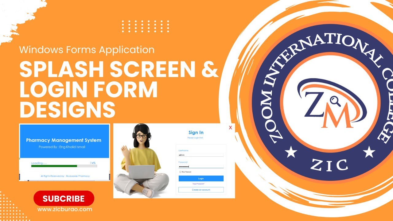 c# - how to build splash screen in windows forms... Splash Screen and Login Forms Design - YouTube