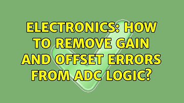 Electronics: How to remove gain and offset errors from ADC logic?