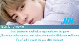 Jin BTS Tonight lirik terjemah (inggris, indonesia)