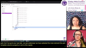 Livestream | Gatsby Web Creators -Week 4 -  Intro to CSS Animation, Transitions, and Media Queries